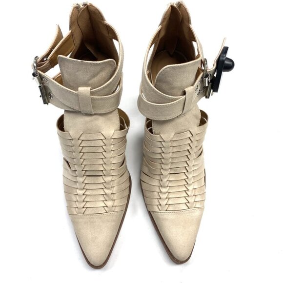 Qupid Light Tan Faux Suede Shoes - Size 9 - Picture 10 of 10